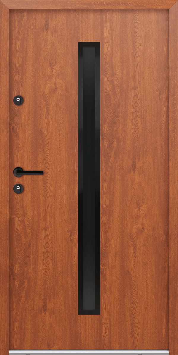 Turenwerke ATU 68 Design 521 Steel Door - Golden Oak - Blackline