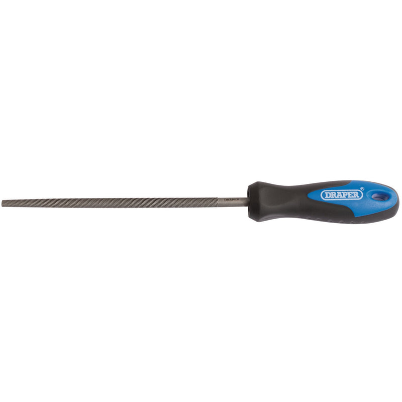 Soft Grip Engineer's Round File and Handle, 150mm