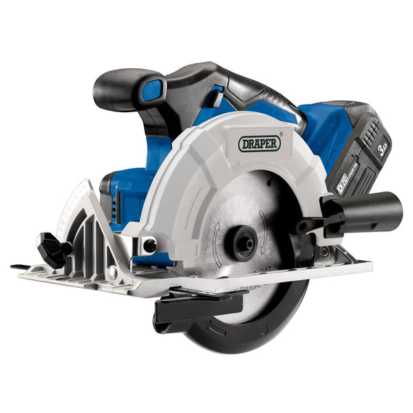 D20 20V Brushless Circular Saw with 1x 3Ah Battery and Fast Charger