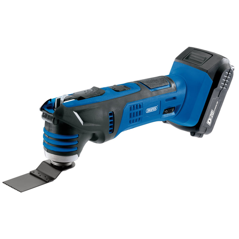 D20 20V Oscillating Multi-Tool with 1x 2.0Ah Battery and Charger