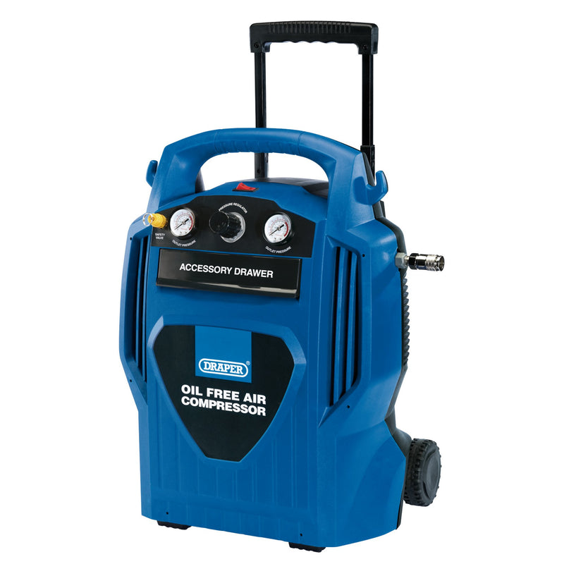 Suitcase Style Oil-Free Air Compressor, 6L, 1.2kW