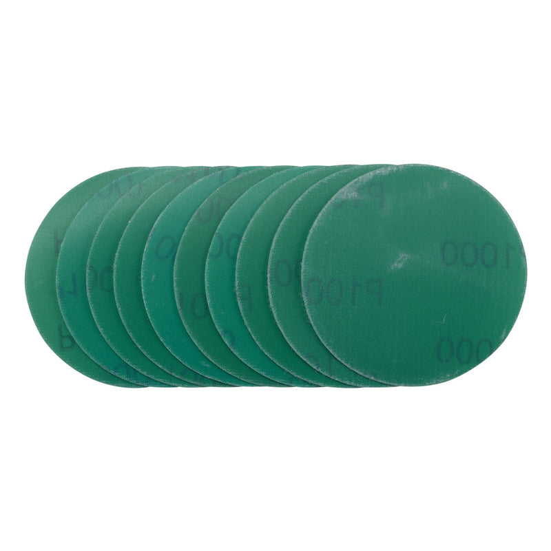 Wet and Dry Sanding Discs with Hook and Loop, 75mm, 1000 Grit (Pack of 10)