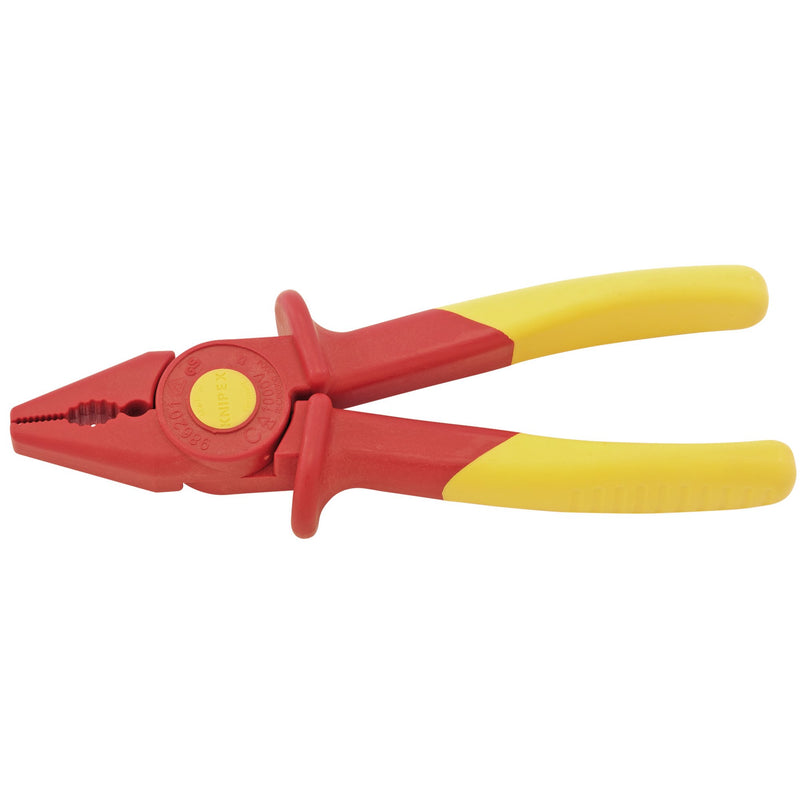 Knipex Fully Insulated 'S' Range Soft Grip Flat Nose Pliers, 180mm