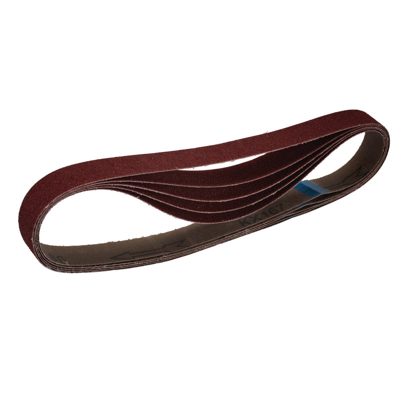 Cloth Sanding Belt, 25 x 762mm, 80 Grit (Pack of 5)