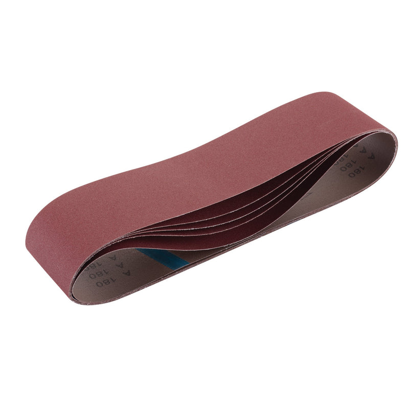 Cloth Sanding Belt, 100 x 915mm, 180 Grit (Pack of 5)