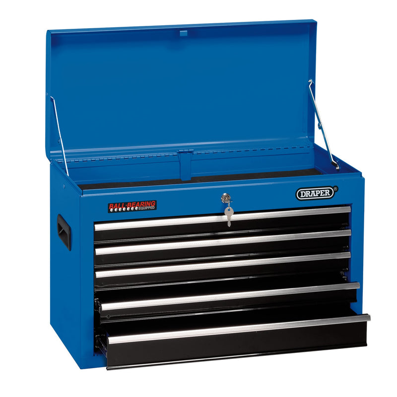 Tool Chest, 5 Drawer, 26", Blue