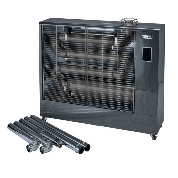 230V Far Infrared Diesel Heater with Flue Kit, 67,500 BTU/19.8kW