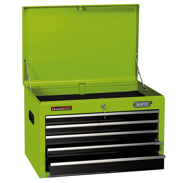 Tool Chest, 5 Drawer, 26", Green