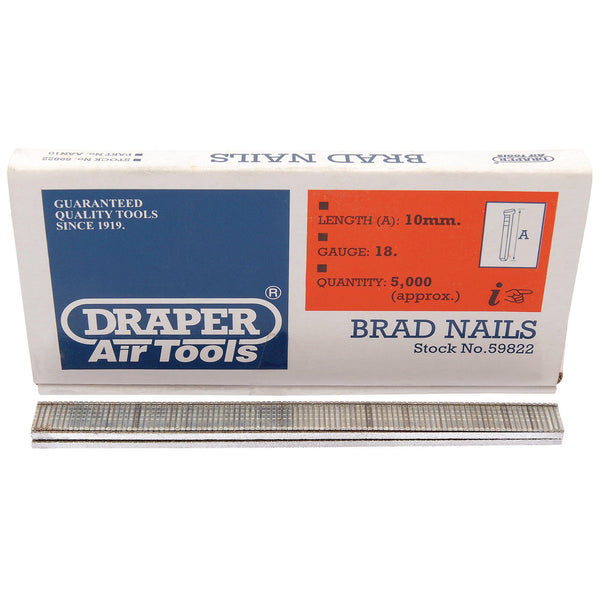 Brad Nails, 10mm (Pack of 5000)