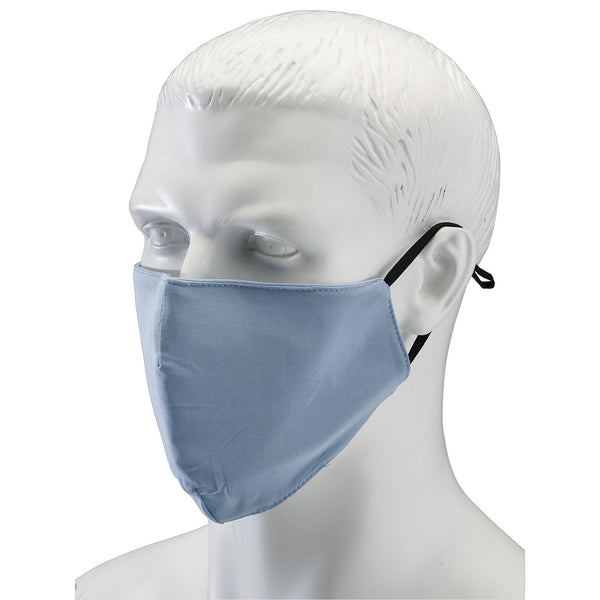 Light Fabric Reusable Face Masks, Blue (Pack of 2)