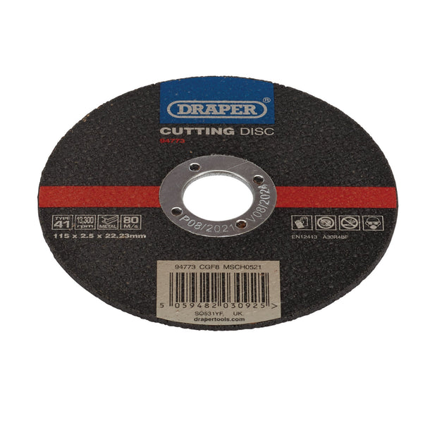 Metal Cutting Disc, 115 x 2.5 x 22.23mm