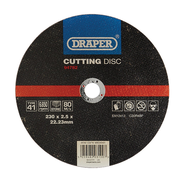 Flat Stone Cutting Disc, 230 x 2.5 x 22.23mm