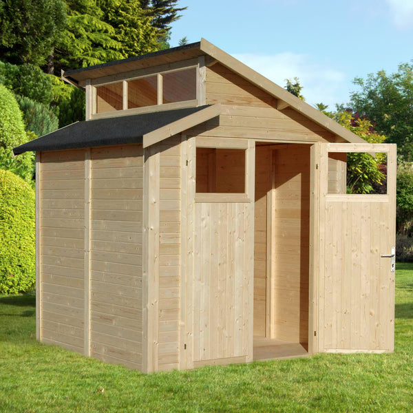 Rowlinson 7x7 Skylight Shed - Unpainted Natural
