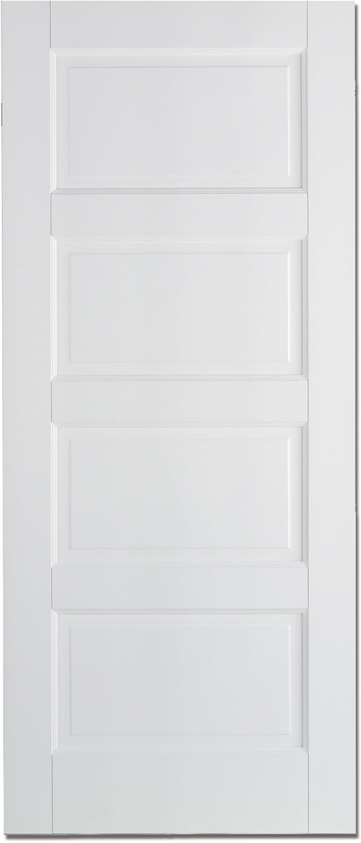 LPD Solid White Primed Contemporary 4P Fire Door