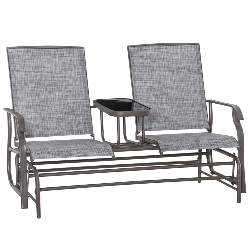 outsunny-metal-double-swing-chair-glider-rocking-chair-seat-outdoor-seater-garden-furniture-patio-porch-with-table