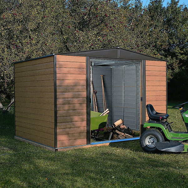 Rowlinson 10x6 Woodvale Metal Apex Shed With Floor