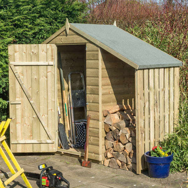 Rowlinson Oxford 4x3 Shed With Lean To
