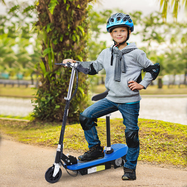 HOMCOM Electric Ride on Scooter, 120W-Blue