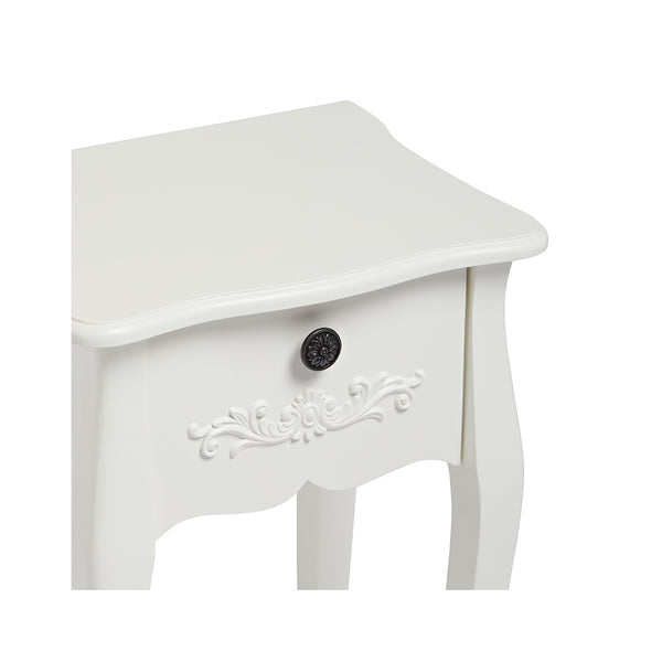 LPD Antoinette 1 Drawer Night Stand White