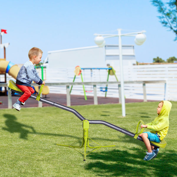 HOMCOM Kids Children 360 Degree Rotating Seesaw Swivel Playground Equipment Garden Outdoor Indoor