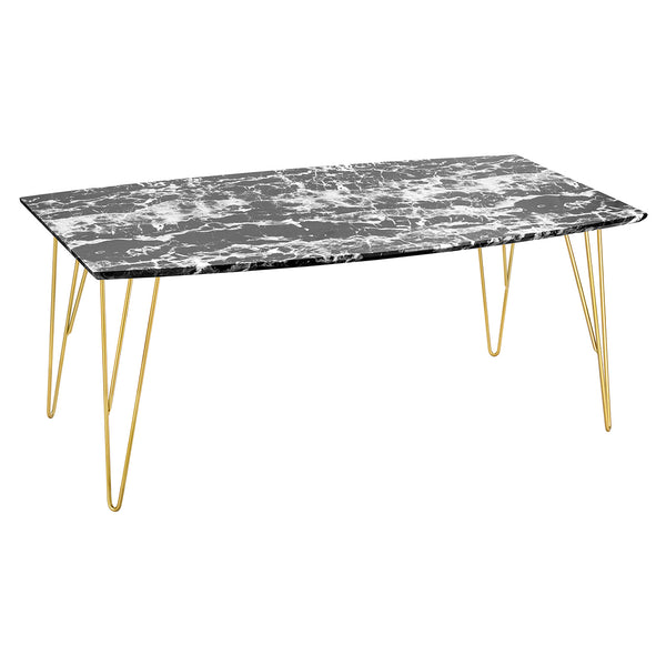 LPD Fusion Coffee Table Black Marble