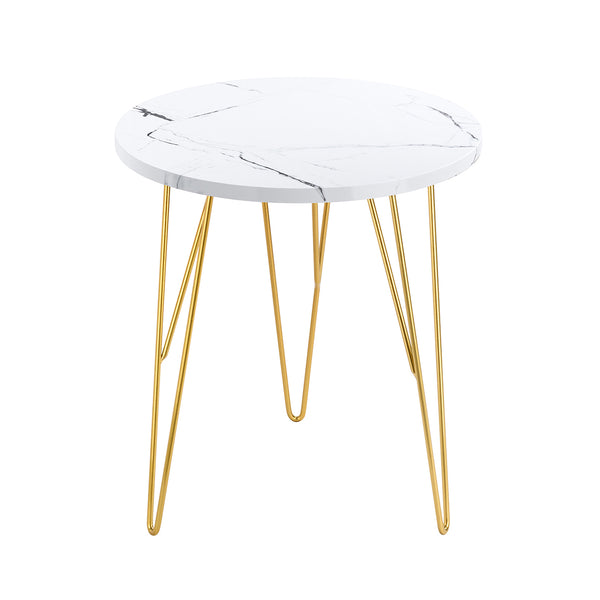LPD Fusion Lamp Table White Marble