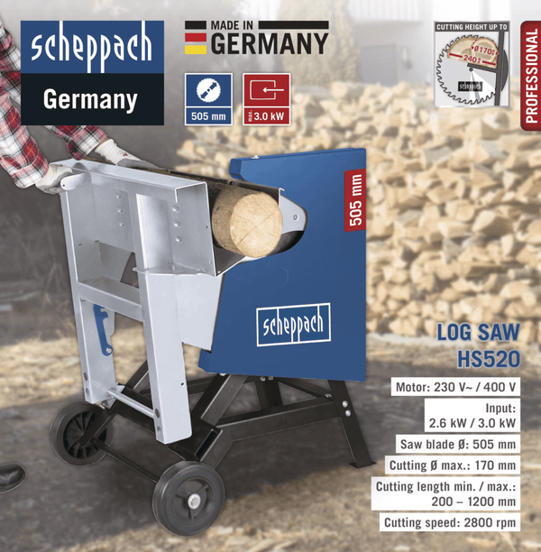 Scheppach HS520 2600W 505 mm Log Saw