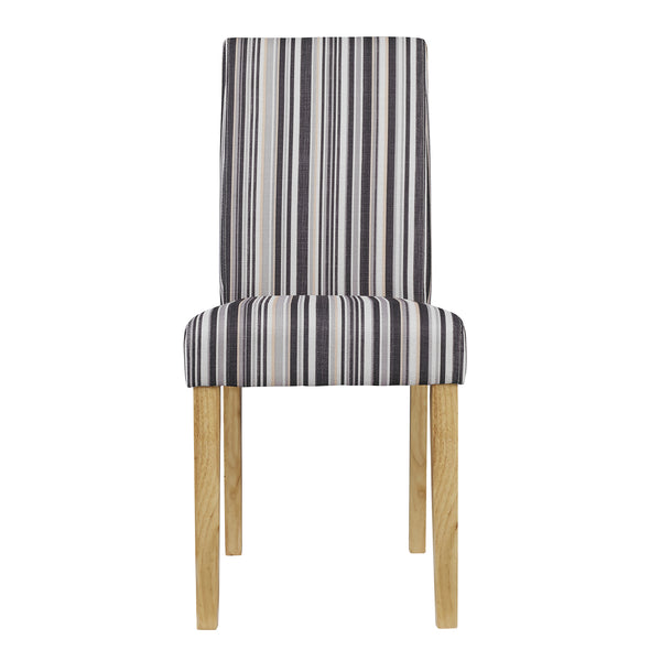 LPD Lorenzo Dining Chair Striped (Pack of 2)