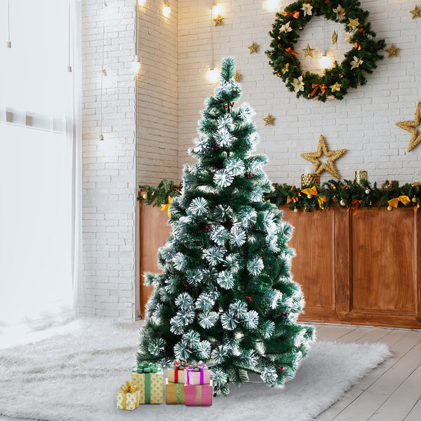 HOMCOM Christmas Tree, 150H cm-Green