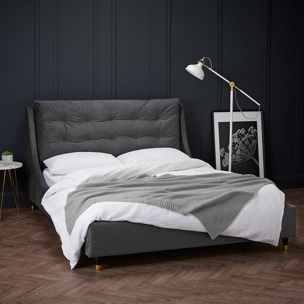 LPD Sloane Grey Kingsize Bed