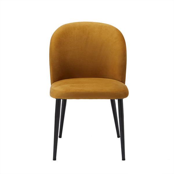 LPD Zara Dining Chair Mustard (Pack of 2)